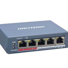 4-port 100Mbps Fast Ethernet Smart PoE Switch HIKVISION DS-3E1105P-EI